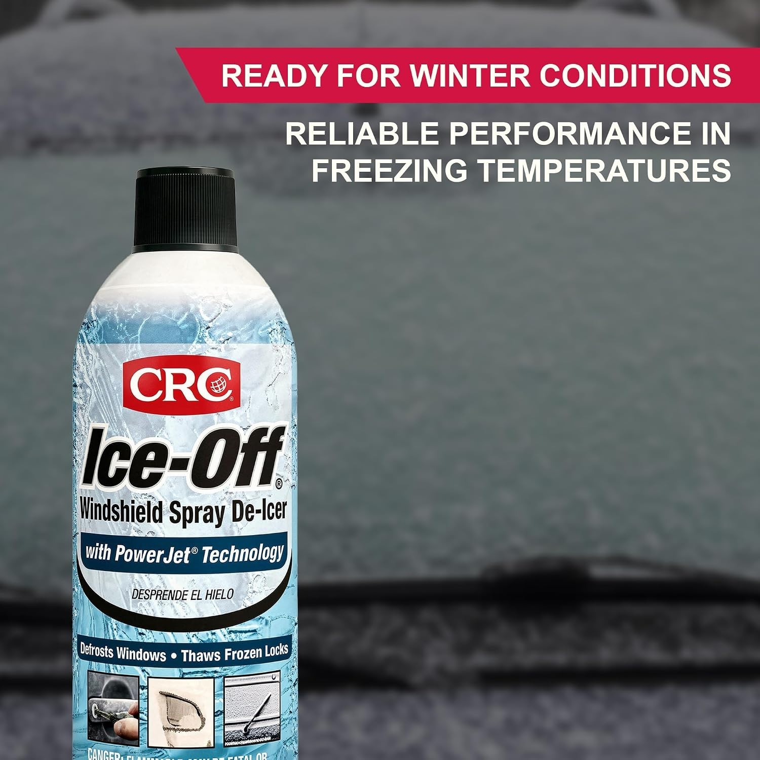 Ice-Off Windshield Spray De-Icer, 12 oz (12 Pack)