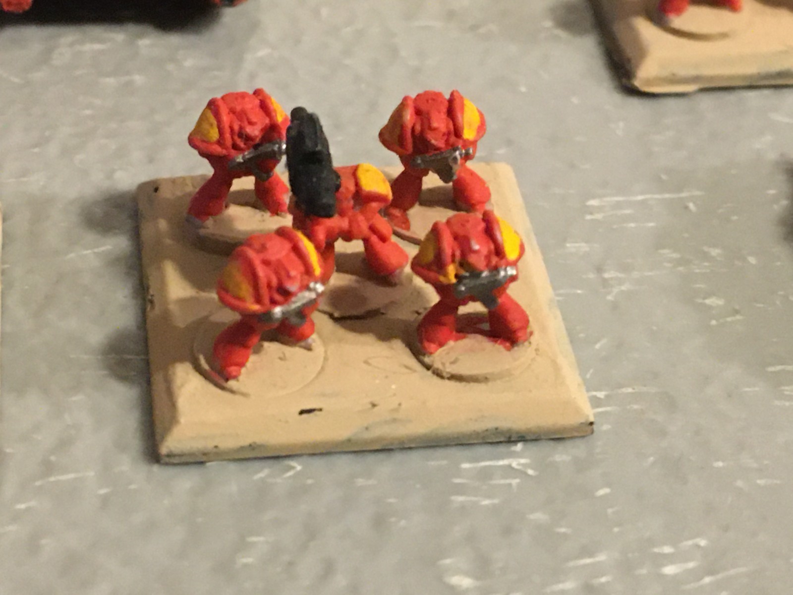 A39675 WARHAMMER EPIC 40K SPACE MARINES DEVASTATOR DETACHMENT MOSTLY PAINTED GW