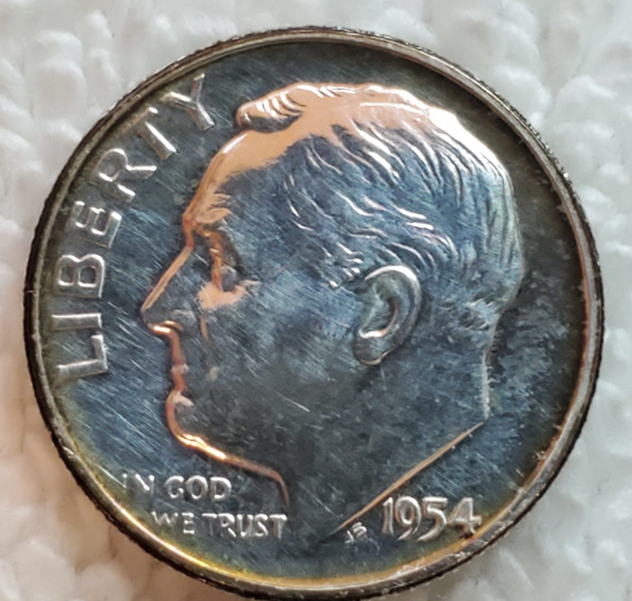 1954-P Proof Toned Roosevelt Dime [90% Silver] Uncirculated