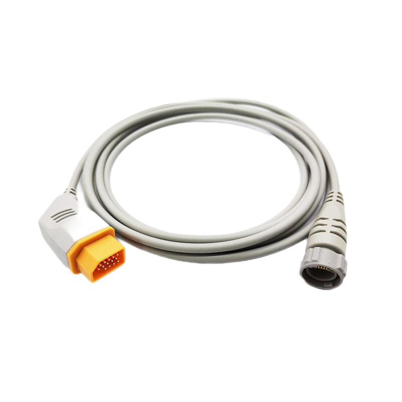 14pin to Argon IBP Pressure Transducer Trunk Cable Compatible with Nihon Kohden