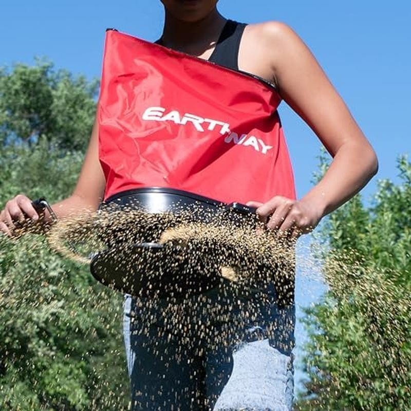 25lb Nylon Seed Spreader W/ Precision Control Durable Water-Resistant Agitator