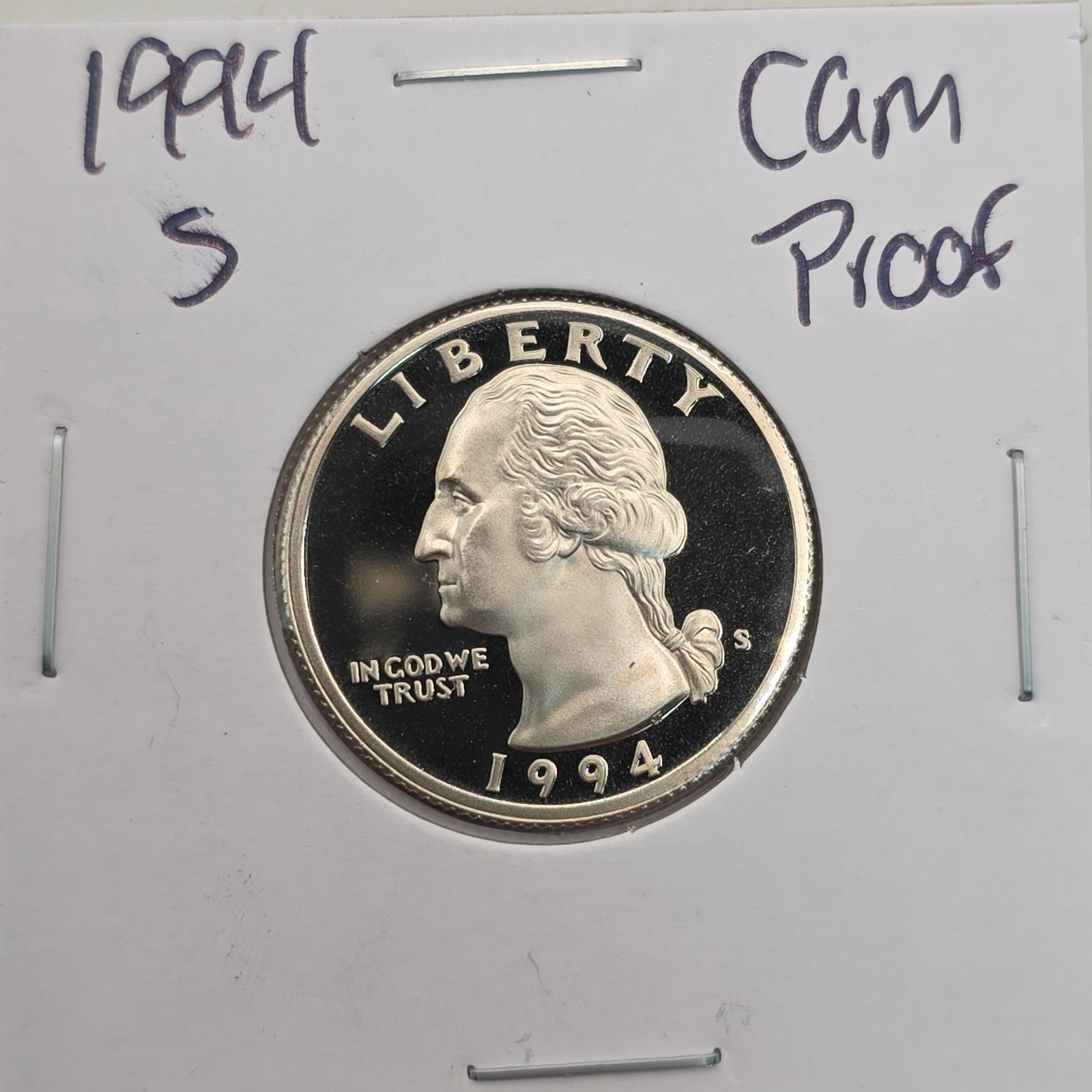 1994-S Washington Quarter PROOF BU (Brilliant Uncirculated) San Francisco