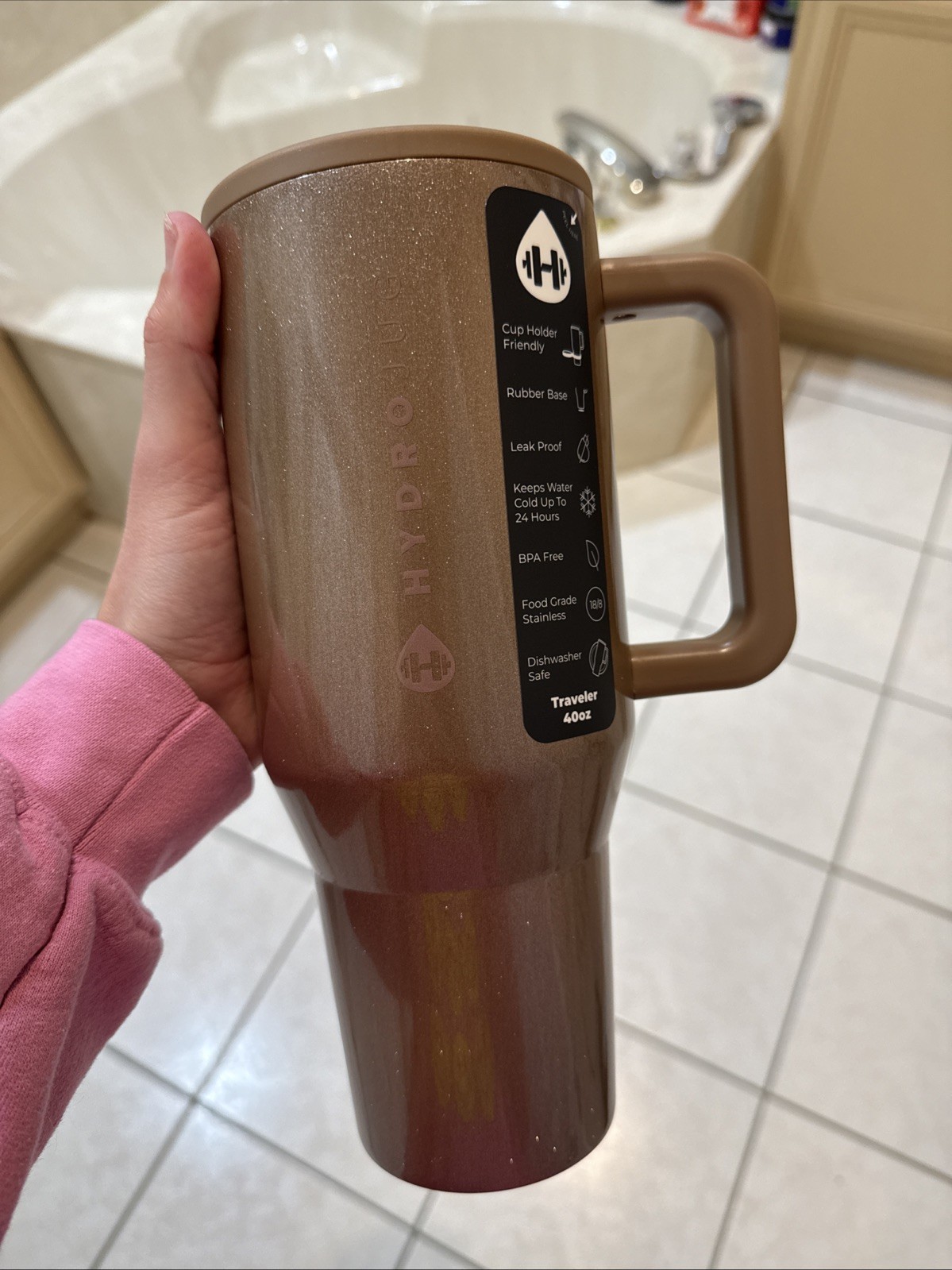 Brand New Hydrojug 40 Oz Traveler In Bliss