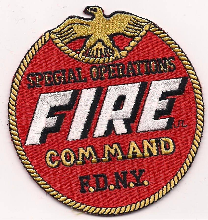 New York City FDNY Special Operations Command, NY (4" round size) fire patch