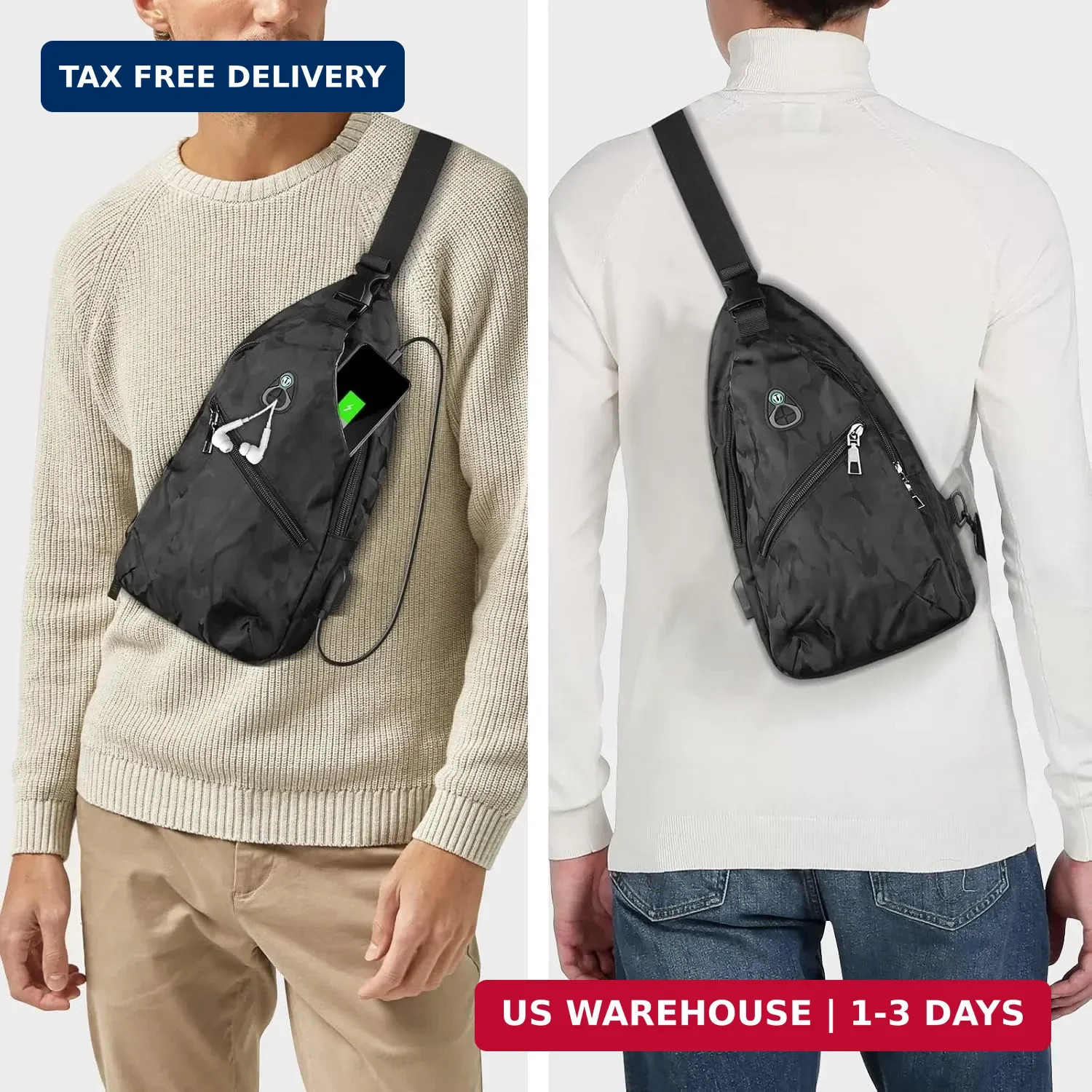 Sling Crossbody Backpack for Nintendo Switch/2/Lite/OLED, Portable Waterproof Sh