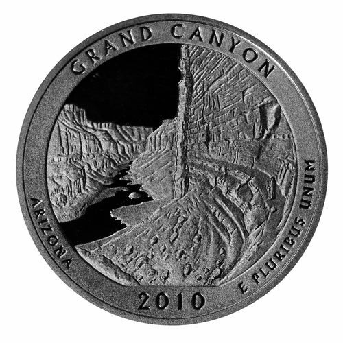2010 Silver Proof Grand Canyon Quarters Deep Cameo Gem Proof 90% Silver 0.18 oz