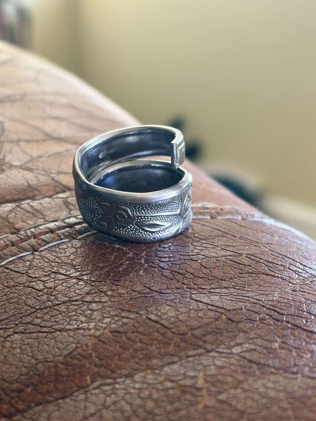 Swisted Spoon Handle Ring