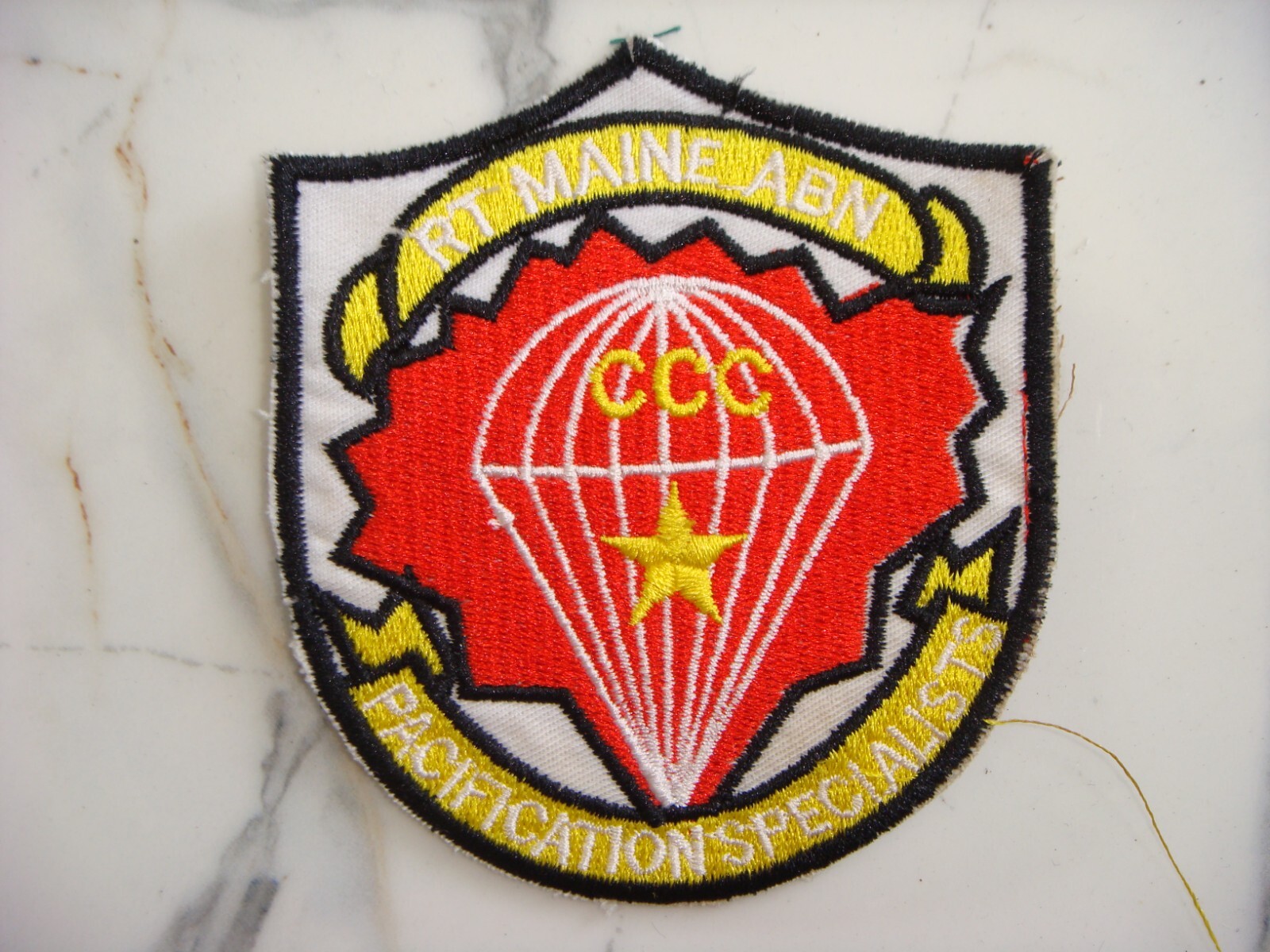 US 5th SF Grp MACV SOG MAINE AIRBORNE CCC RT, VIETNAM WAR PATCH