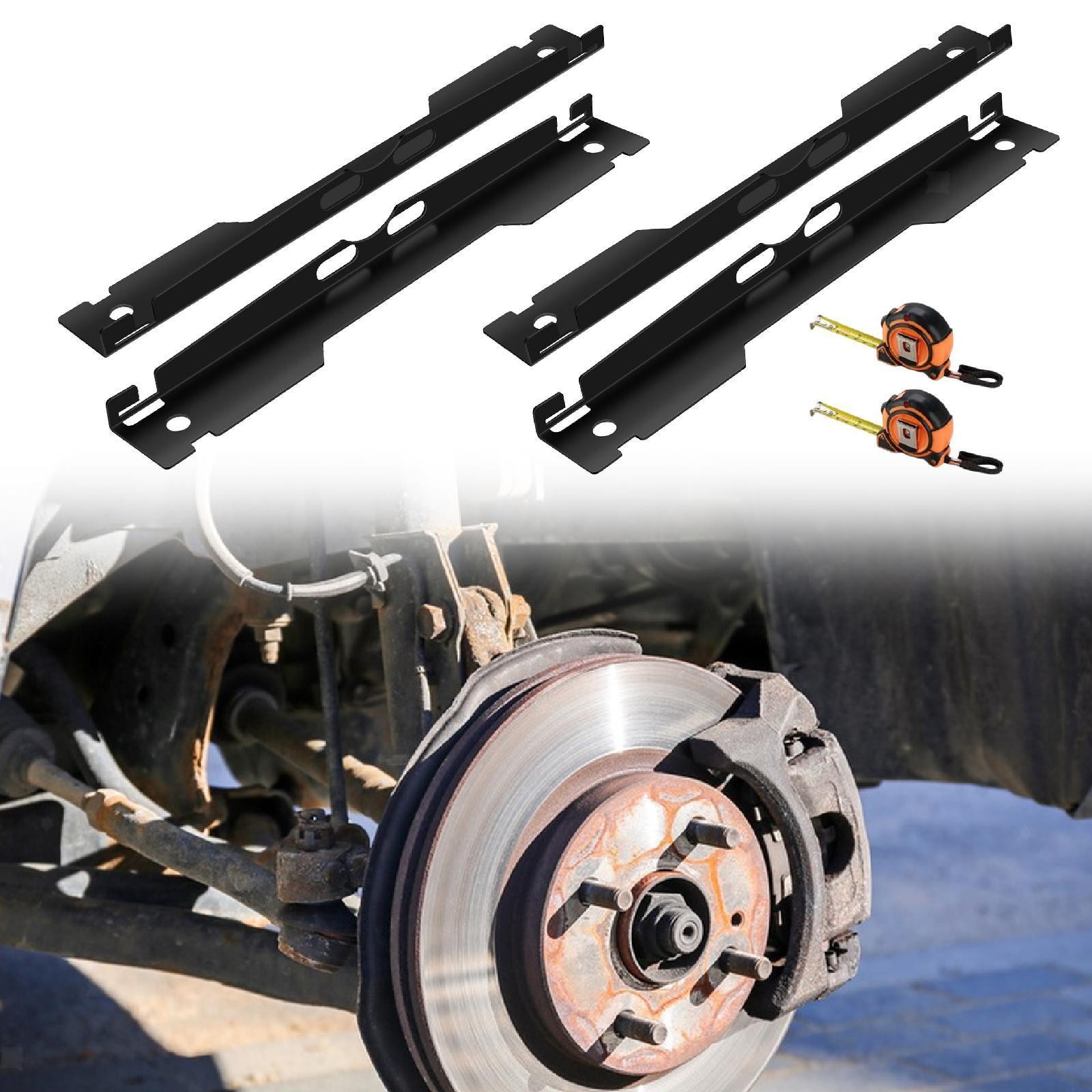 2x Wheel Alignment Tool Plate Stainless Steel Easy Wall Mounted Storage Accurate