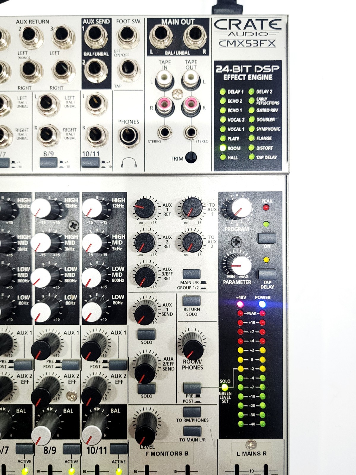 Crate Audio Cmx53fx Audio Mixing Interface Console 24 Bit Dsp Effect Engine