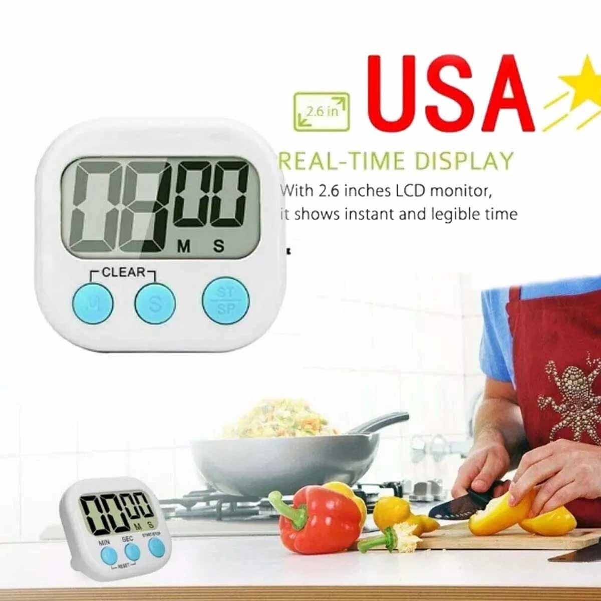 Multifunction LCD Digital Timer – Perfect for Gym, Cooking, Study & Office