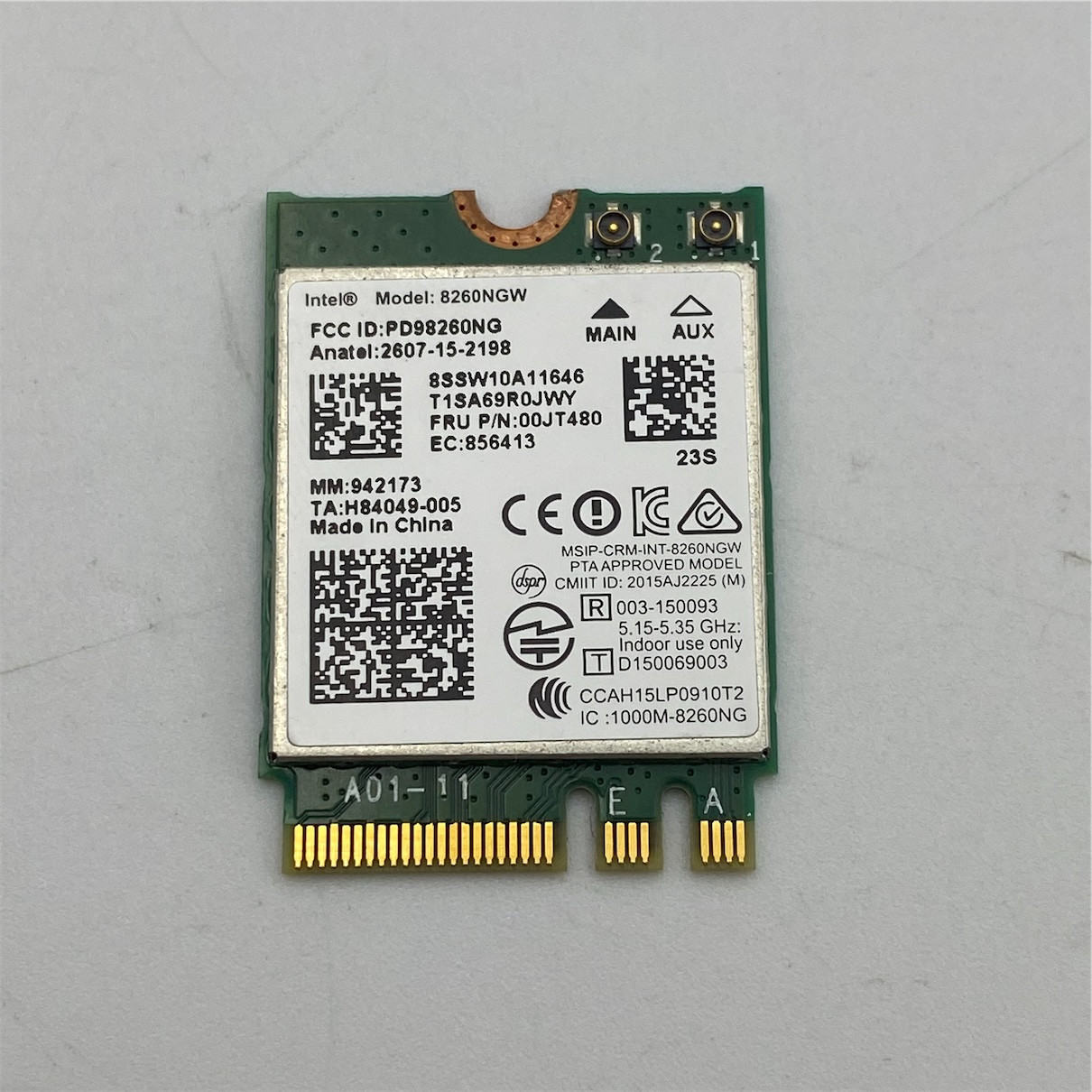Lenovo Wireless, CMB, IN, 8260 ac NV 00JT480