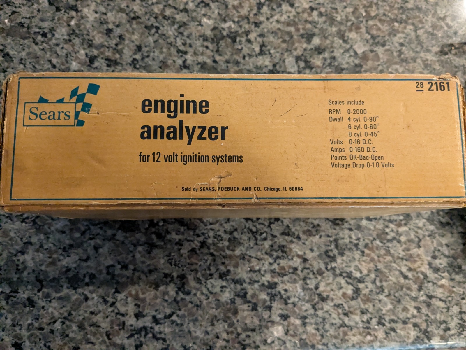 Craftsman Sears Engine Analyzer Model# 161.2161, Tested Works w/Instructions