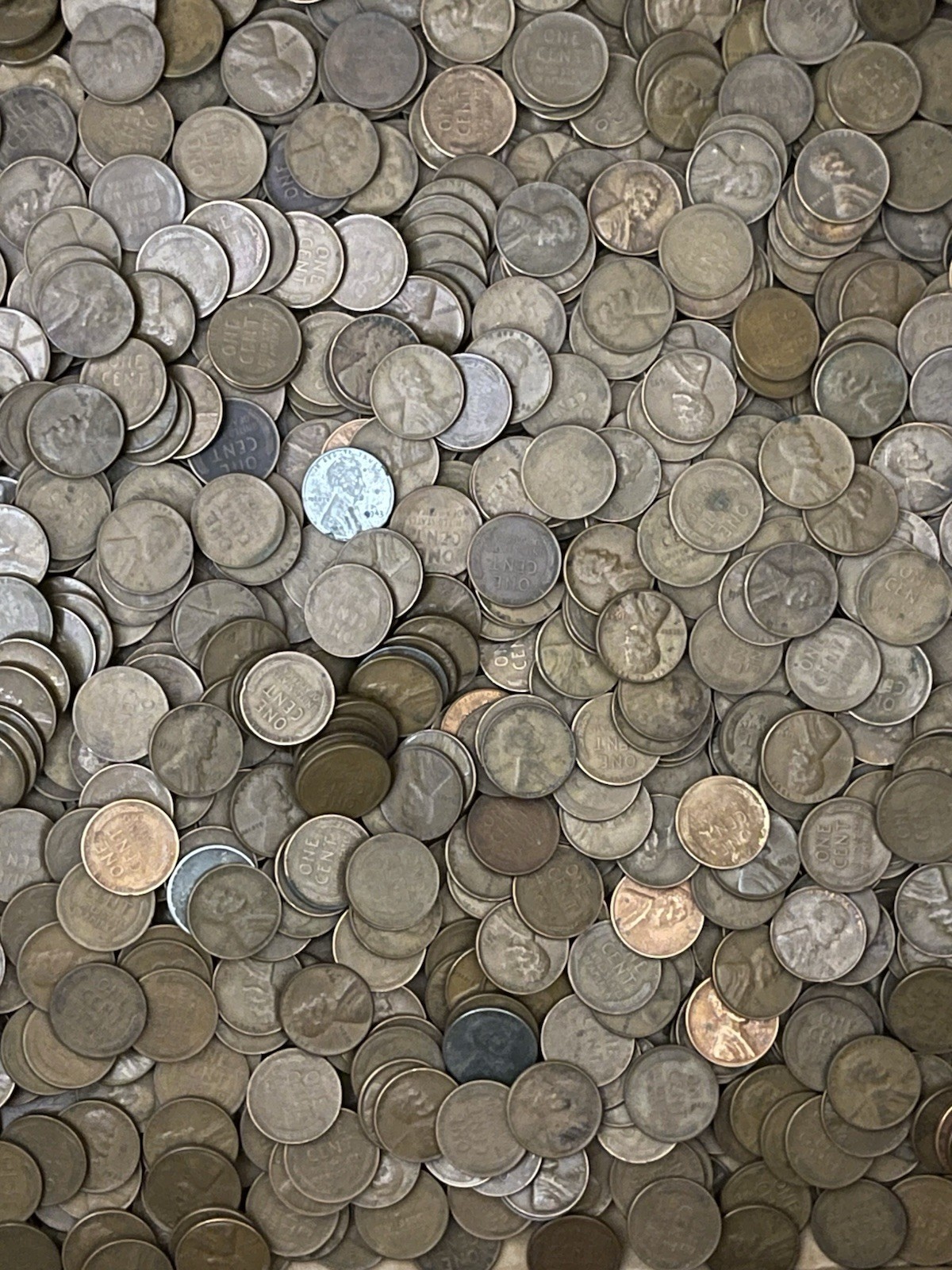 1940-1958 Lincoln Wheat Cent Penny Lot of 500 PDS Mint Marks 10 Rolls US Pennies