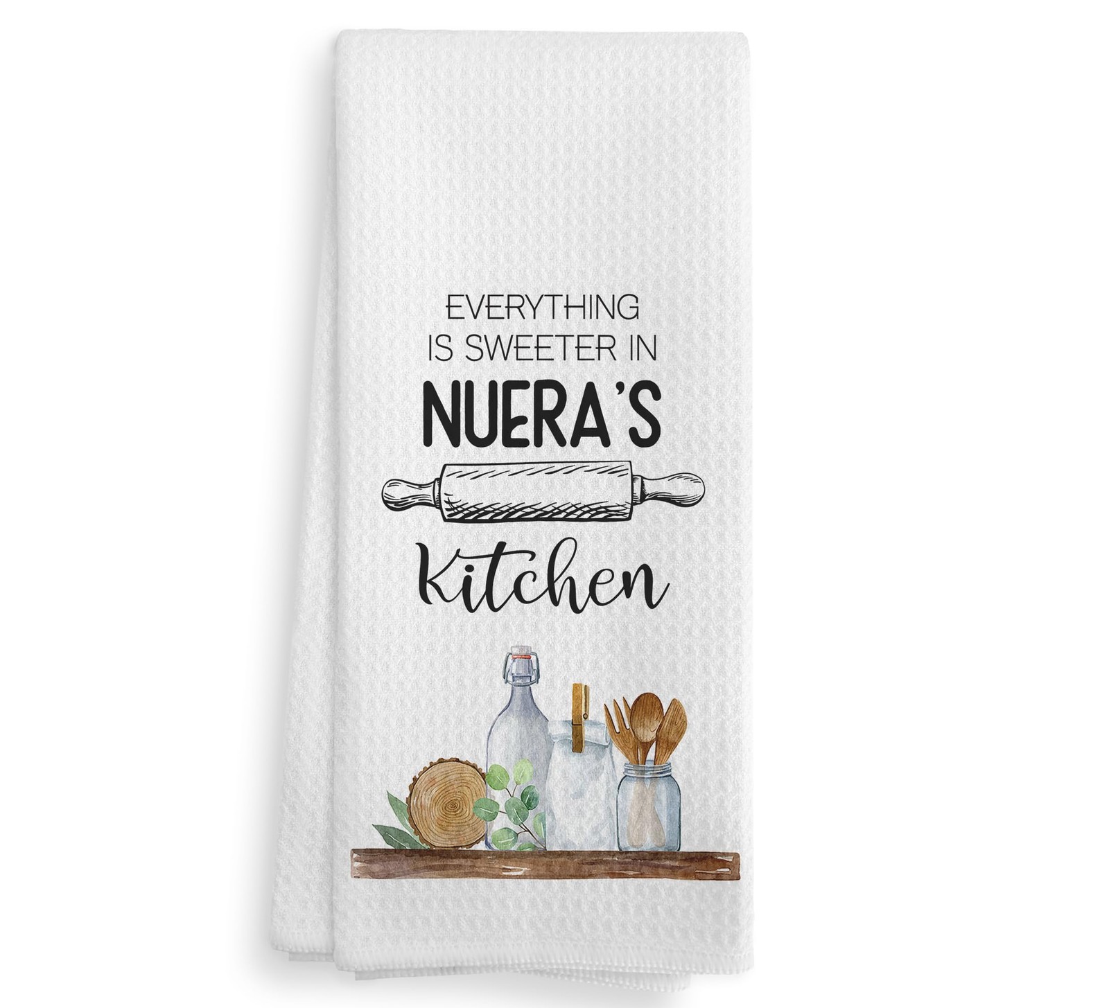 Nuera's Kitchen Themed Dishcloths 16x24" Spanish Gift for Daughter in Law