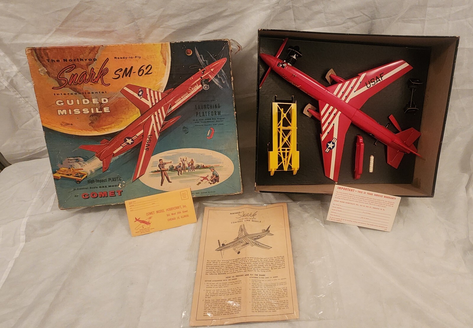 VINTAGE cox,wen-mac,testors comet,Thimble-drome  USAF SNARK SM-62GUIDED MISSILE