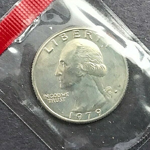 1979 P & D Washington Quarter In Mint Cello