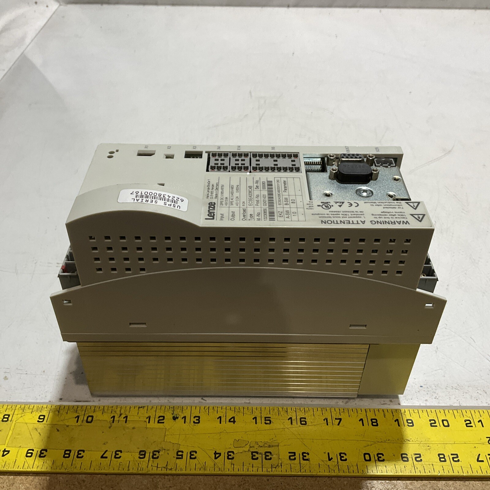 LENZE ECSEA008C4B VARIABLE FREQUENCY DRIVES U3S