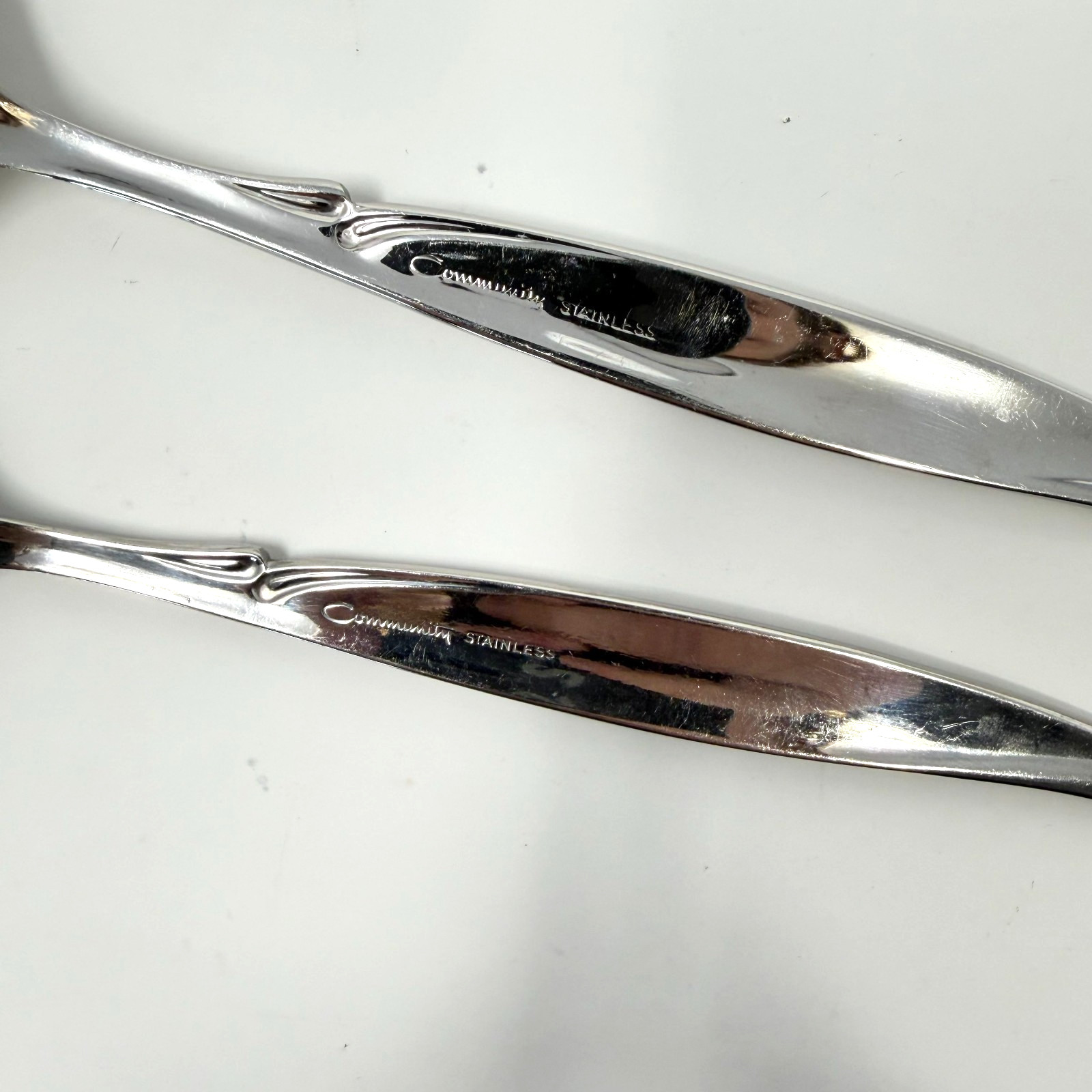Community Stainless Flatware DRIFTWOOD Pierced Serving Spoon & Cold Meat Fork