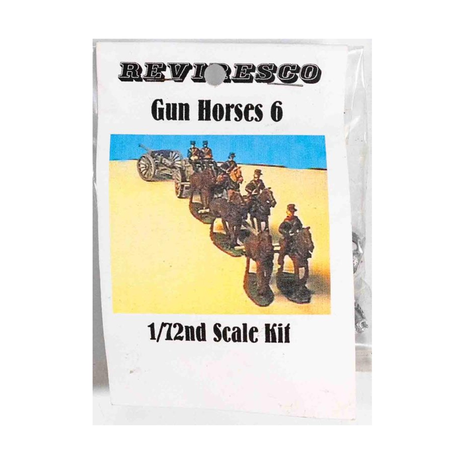 Reviresco 1/72 Mini Gun Horses Pack New