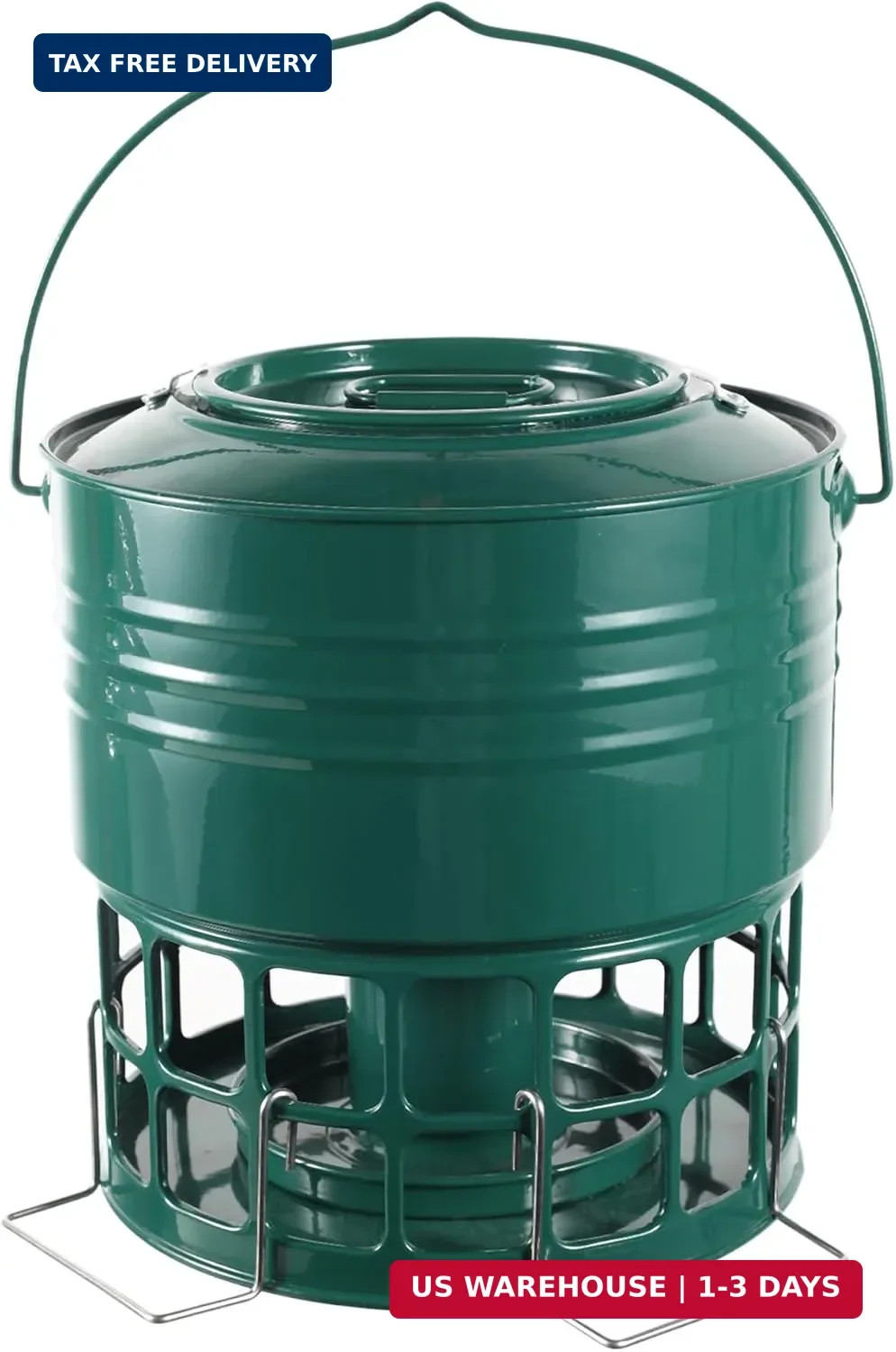 KOL Wild Bird Feeder, 8-10LBS Large Capacity Outdoor Hanging Feeder with 32 Acce