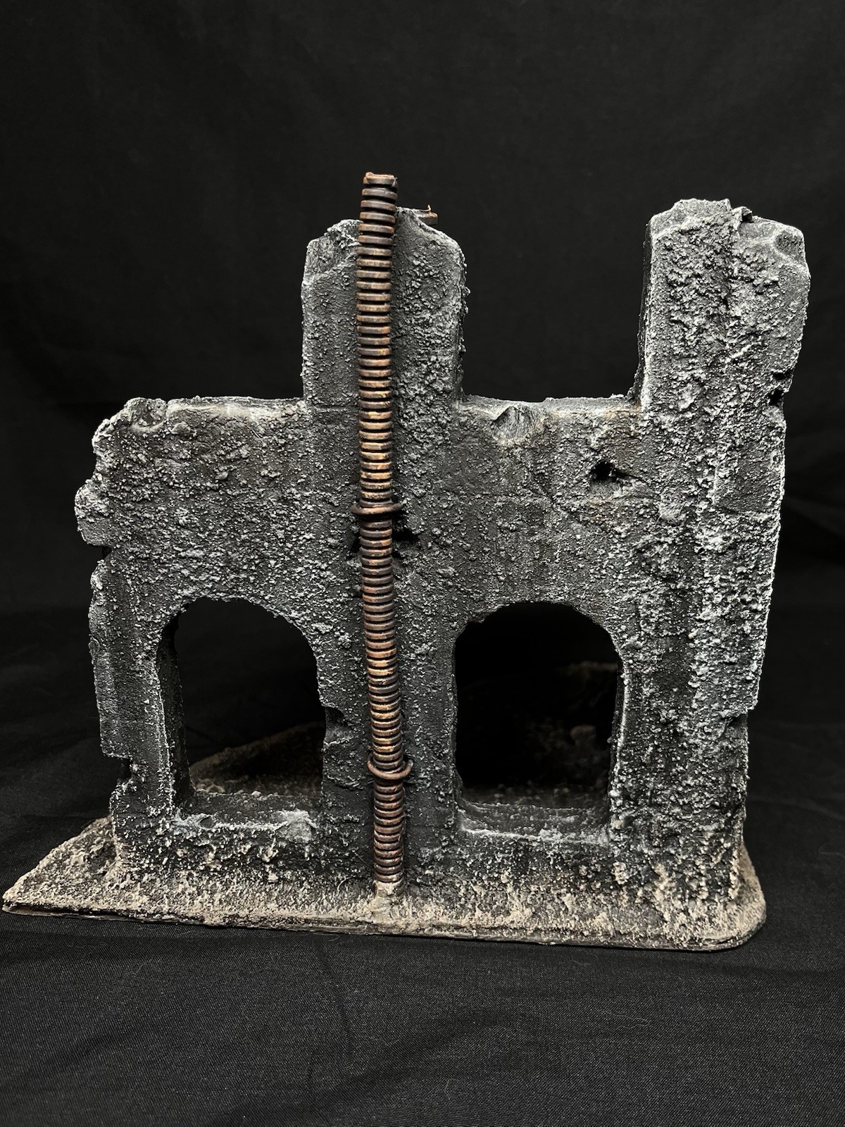 Warhammer 40K Compatible Corner Ruins Terrain Painted Tabletop Wargaming Scenery