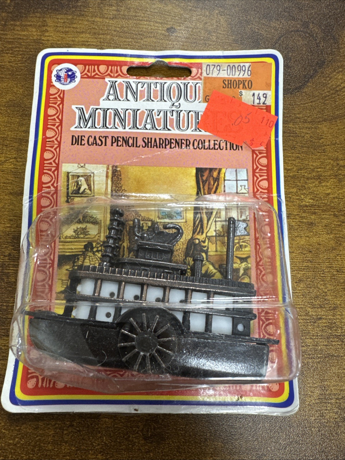 Pencil Sharpener Antique Finished Die-Cast Steamboat