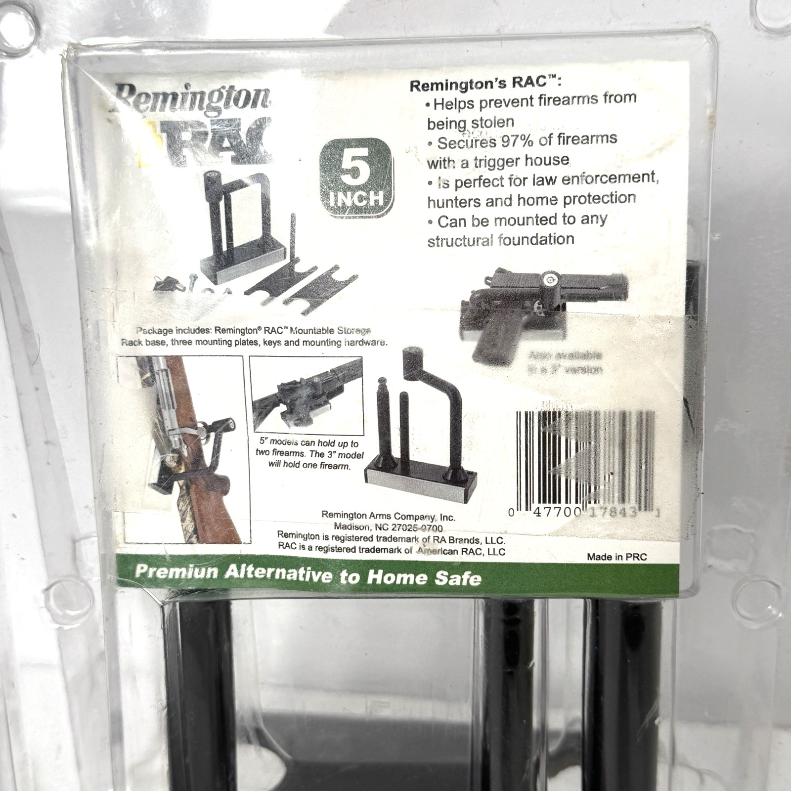 Remington The RAC 5" Mountable Secured Storage Rack Firearm Lock 17843R