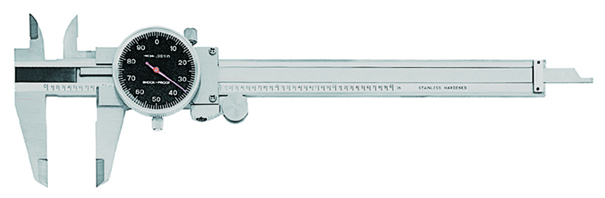 0 - 8" Dial Caliper - Black Face