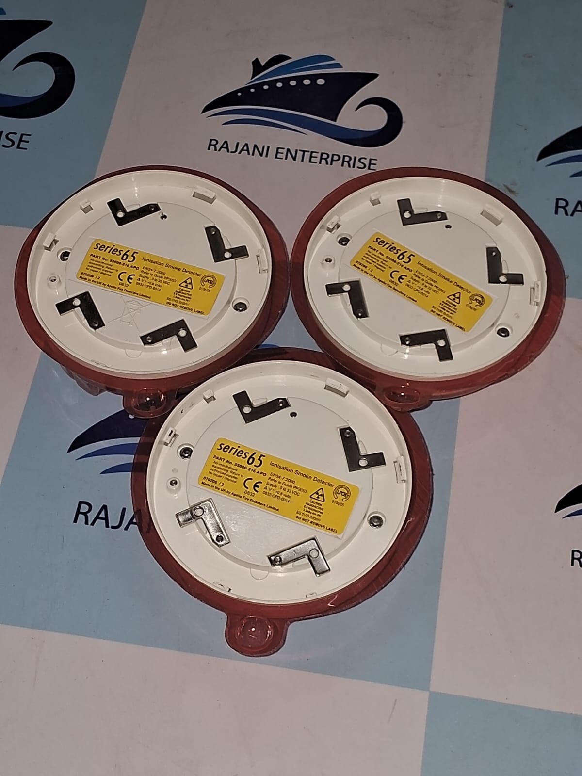 Apollo Series 65 lonisation smoke Detector part no 55000-216 APO (pack of three)