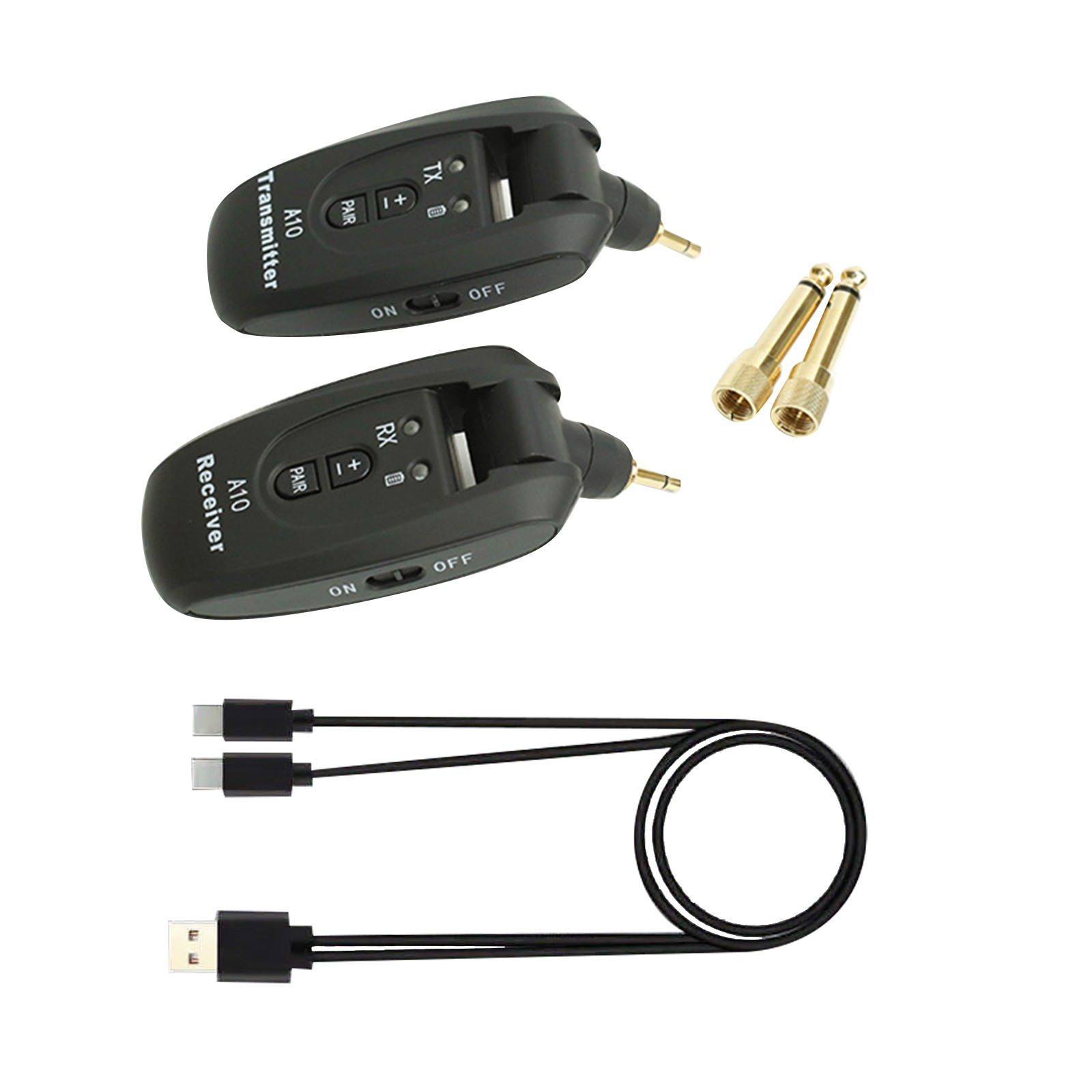 2.4GHz Wireless System Transmitter Receiver For Electric Guitar 100ft Range