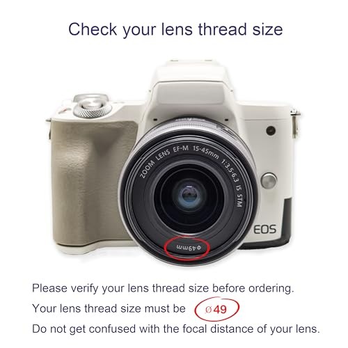 49mm 10x Professional Macro Conversion Lens, Super Macro Lens, for Canon EOS