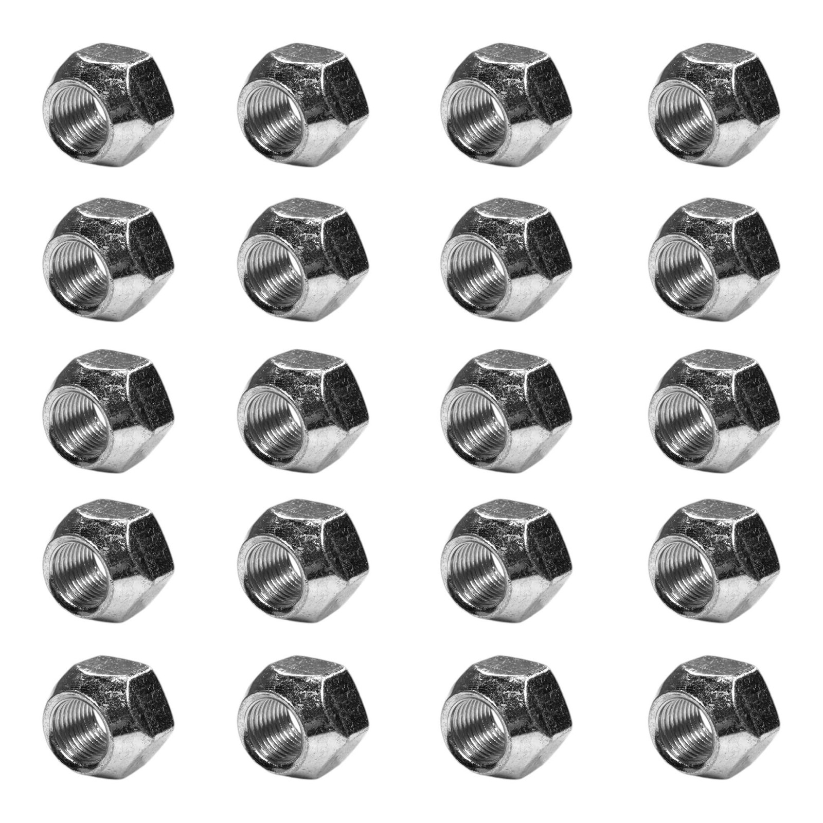 BCP Fasteners 20 Pack 1/2-20 Zinc Plated Open End Acorn Lug Nuts | 13/16" Hex...