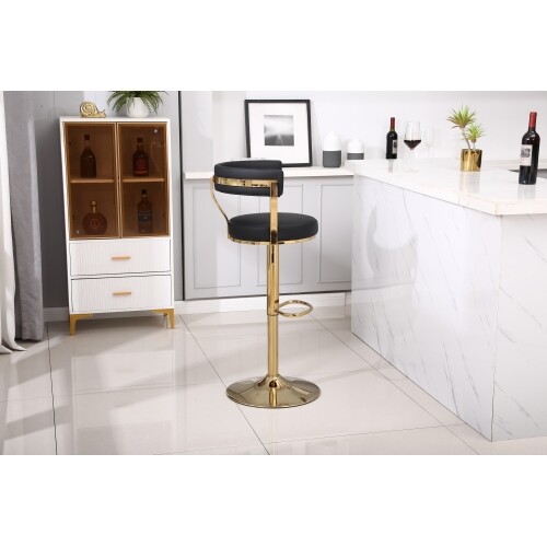 Counter Height Bar Stools with Full Back-Swivel Bar Chairs for Island Kitchen