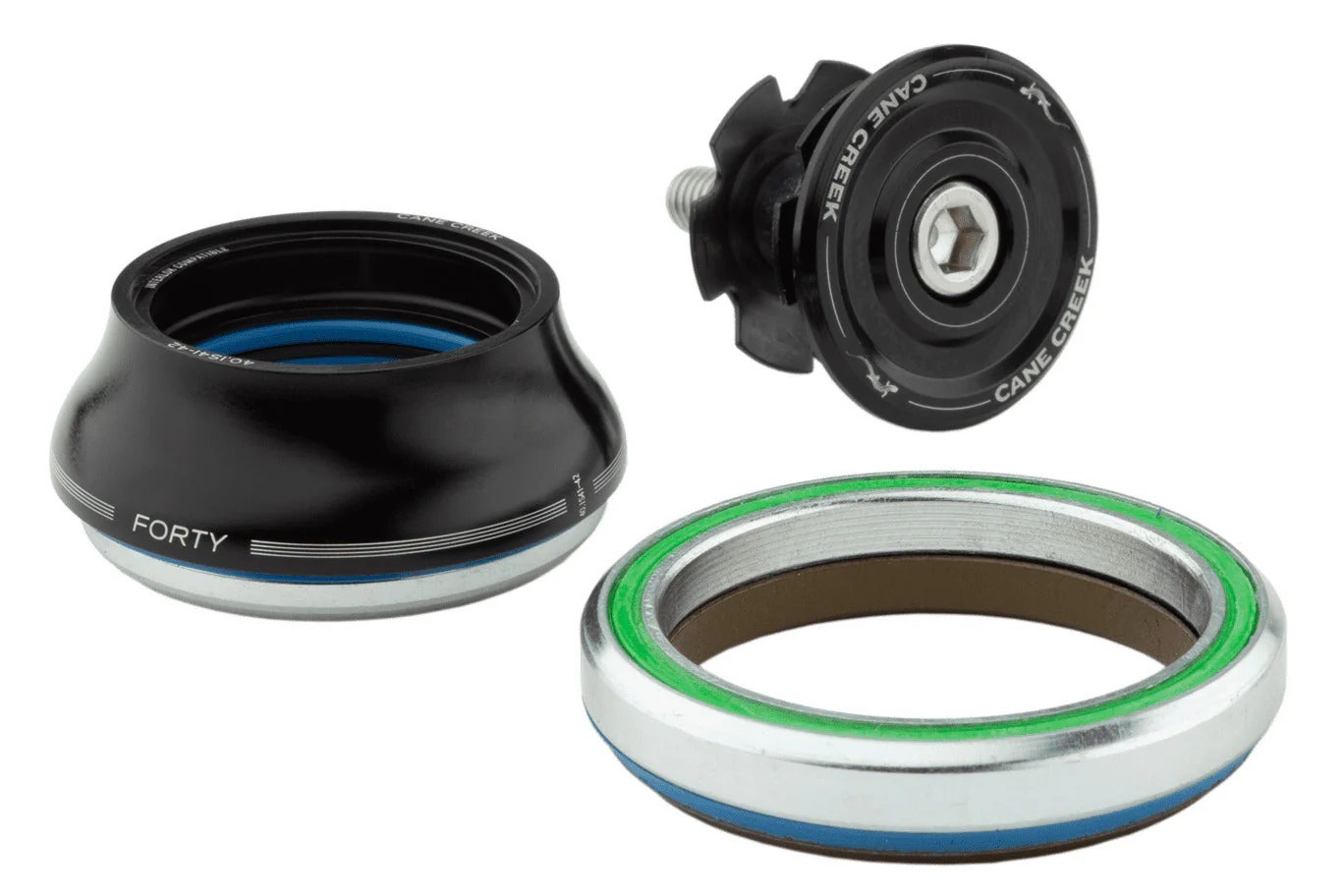 CANE CREEK FORTY ALLOY SEALED INTEGRATED TAPERED 1-1/8"-1.5"  BMX HEADSET BLACK