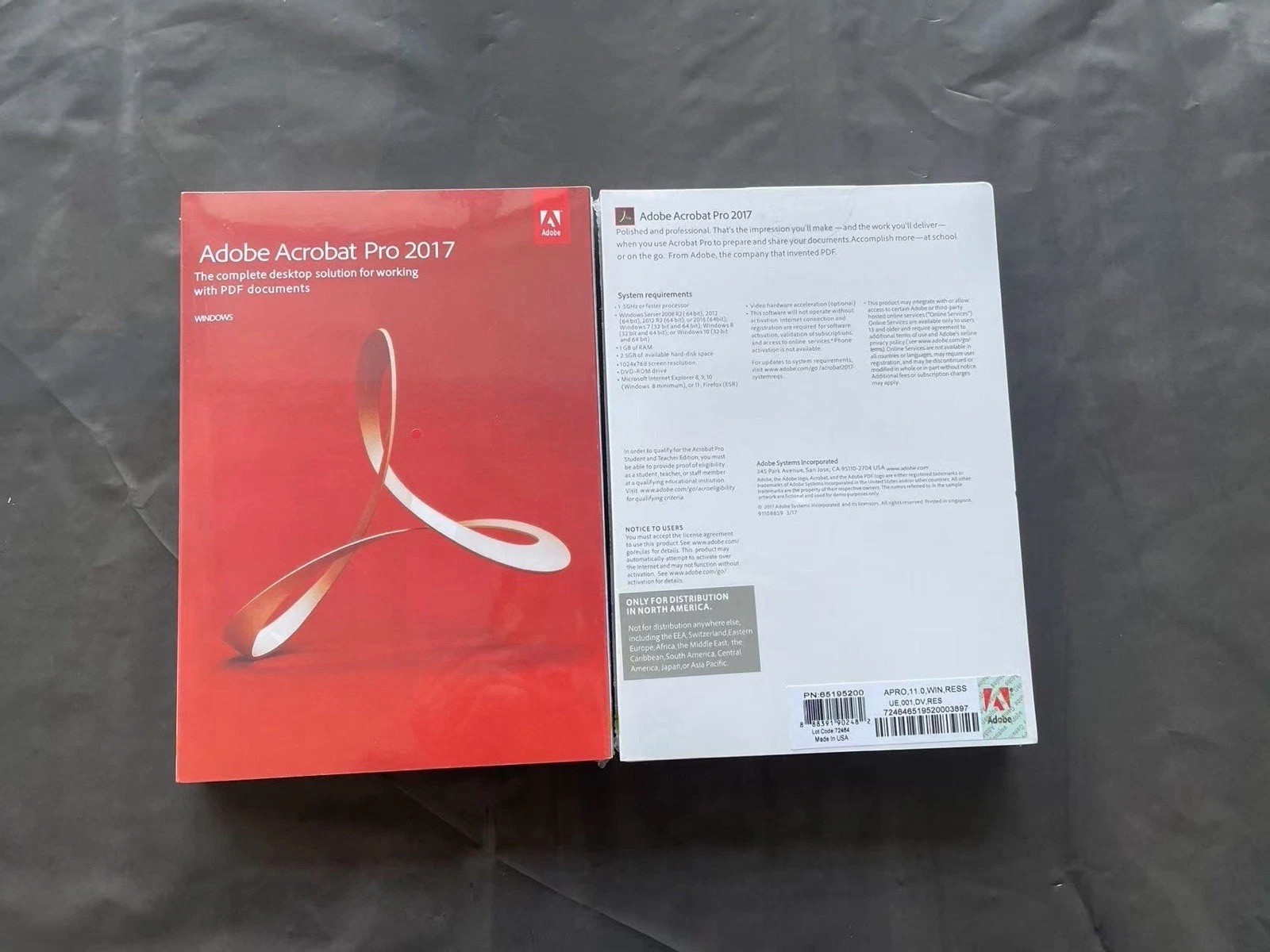 Adobe Acrobat Pro 2017 Full Version | Perpetual License (3 PCs) |DVD Windows New