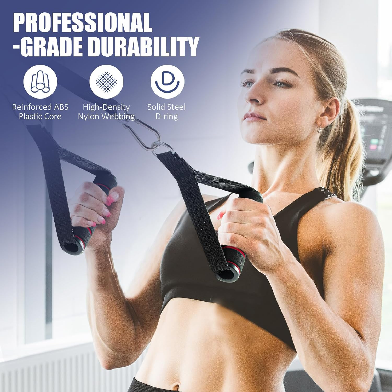Gym Exercise Handles Equipment For Cable Machine Attachments Workout Training