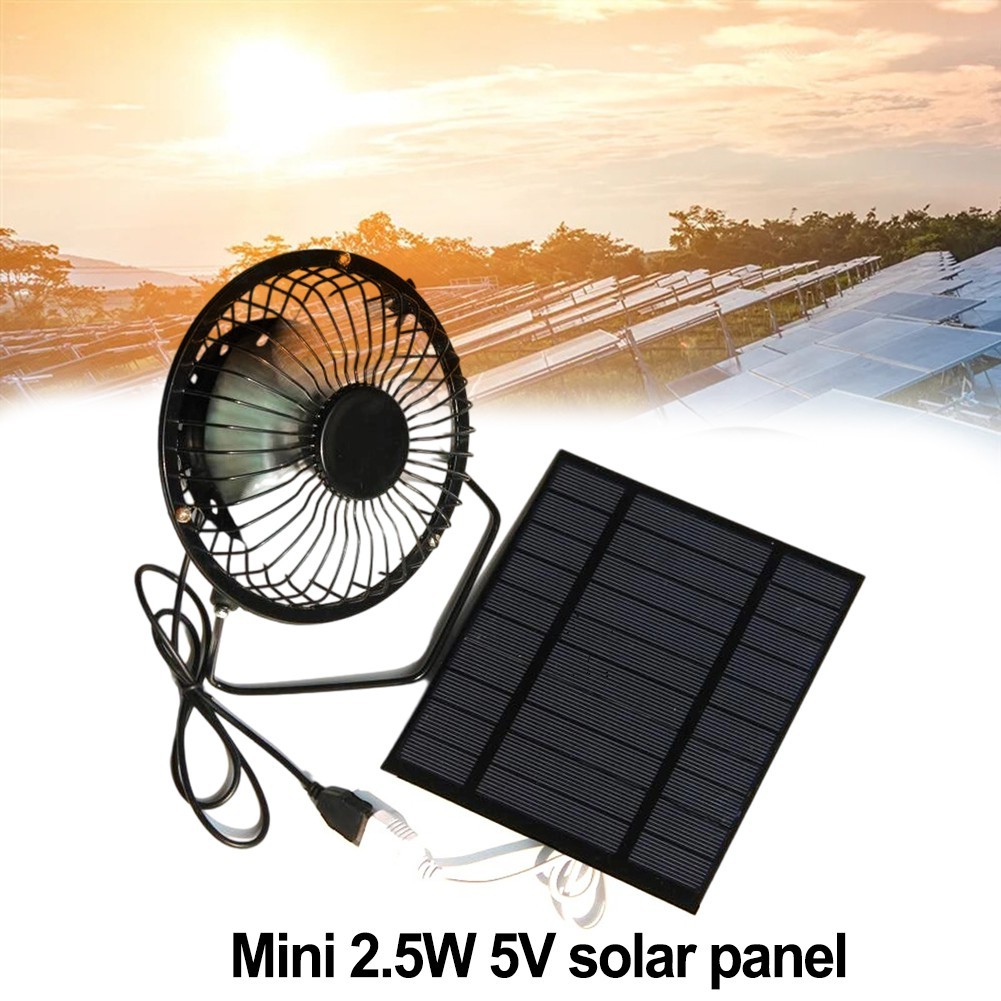 4 Inch 2 5W Solar Panel Fan Great for Enhancing Air Circulation Outdoors