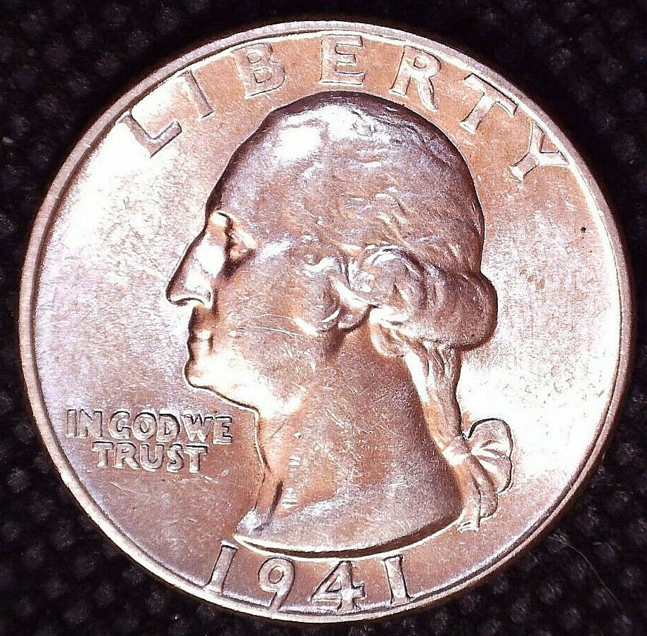 1941-P Washington Quarter Uncirculated 25(C) Philadelphia Mint #124