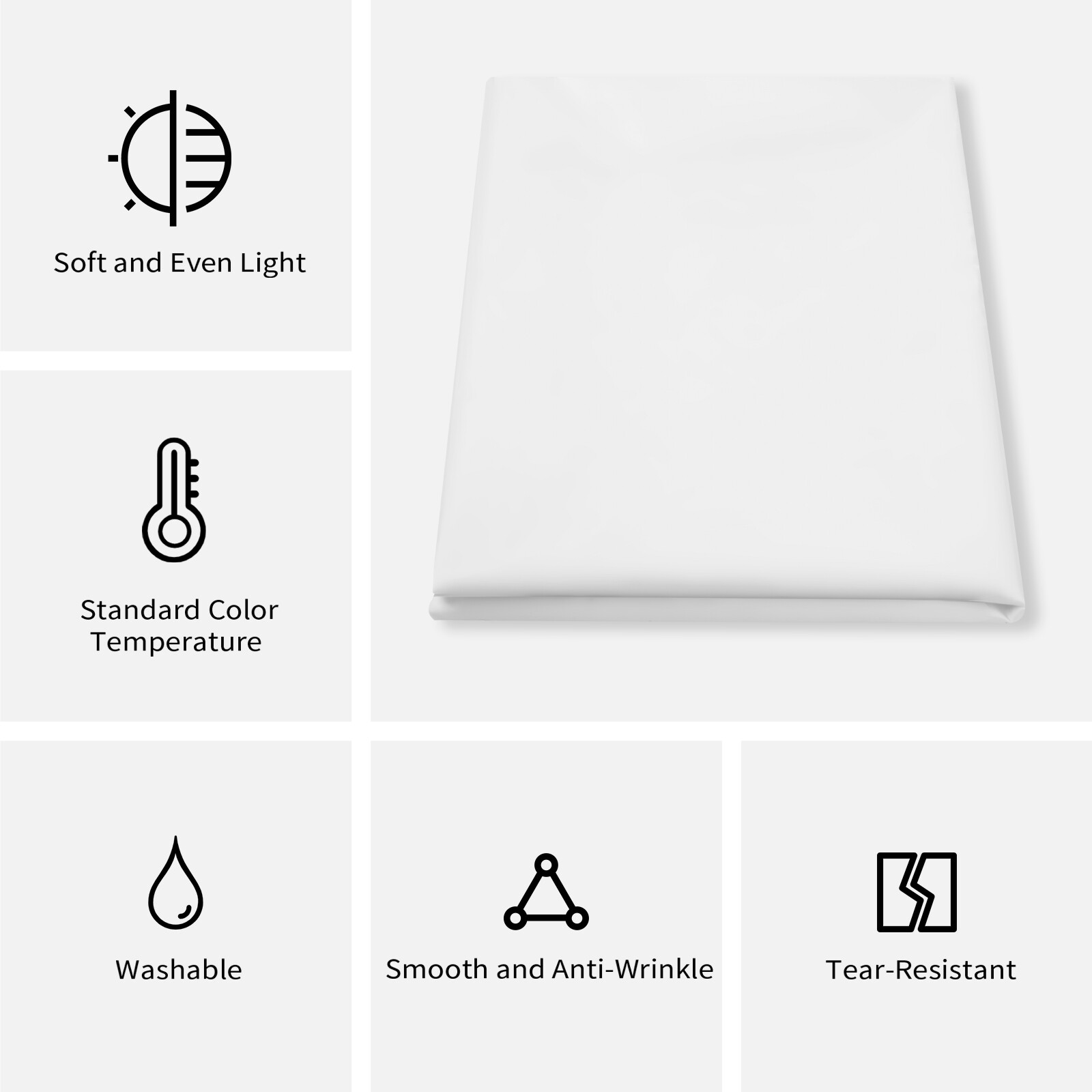 1.7m*1/2/3/4m Diffuser Fabric Nylon Silk White Diffusion Seamless Light Modifier