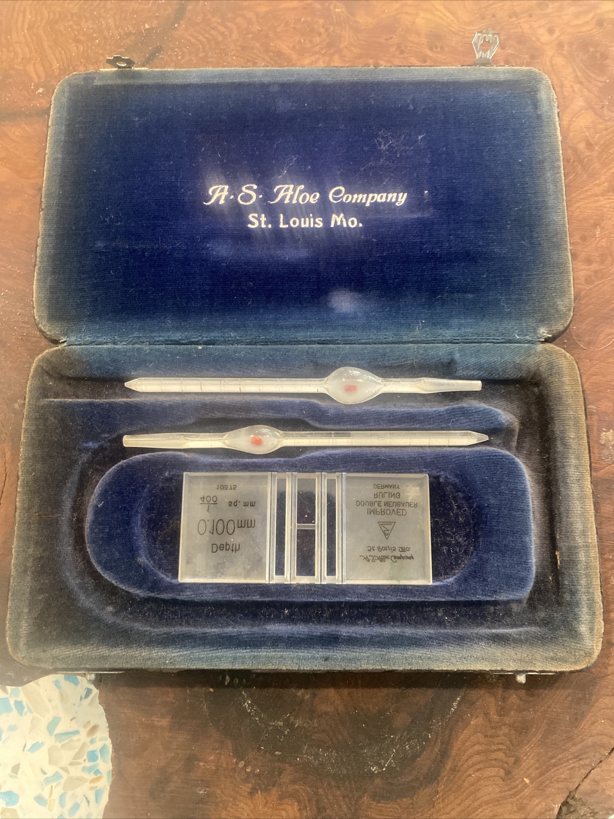 Vintage Haemacytometer AS Aloe