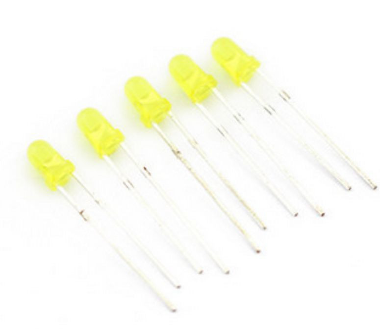 100PCS Diffused LED 3MM YELLOW COLOR YELLOW LIGHT Super Bright NEW Z3