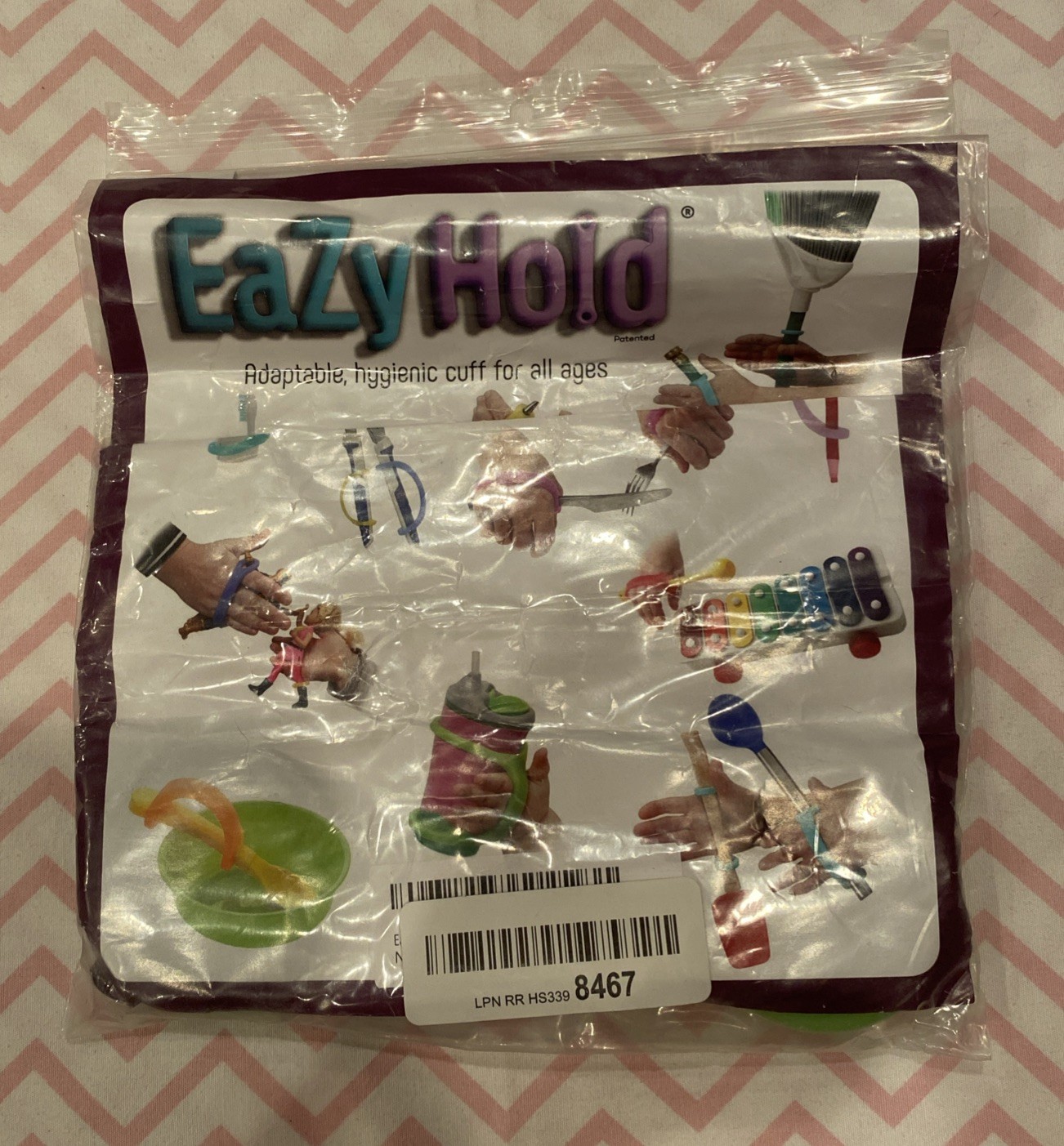 EaZy Hold Adaptive, hygienic cuff for all ages,  NIP Set Of 2