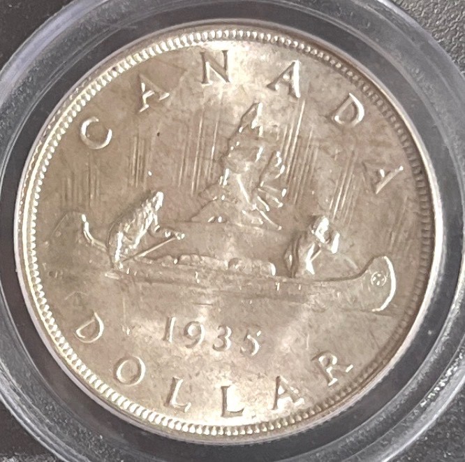 1935 Canada Silver Dollar PCGS MS64 – First Year Voyageur-Key Date