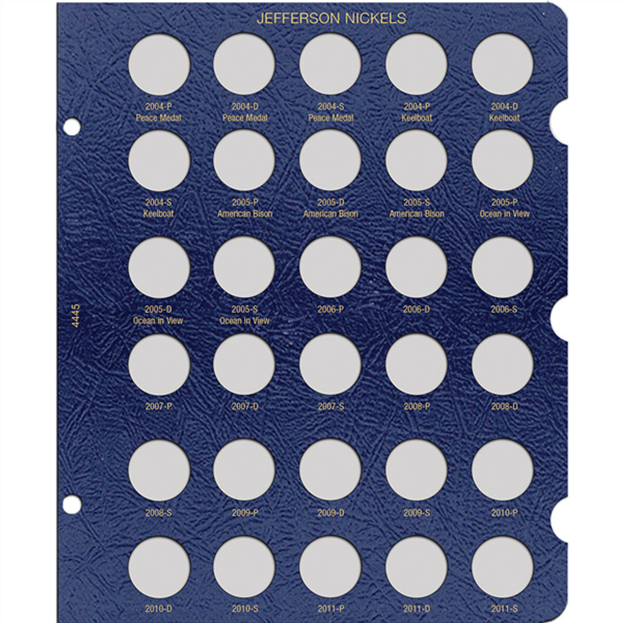 Whitman Page - Jefferson Nickel (4445)