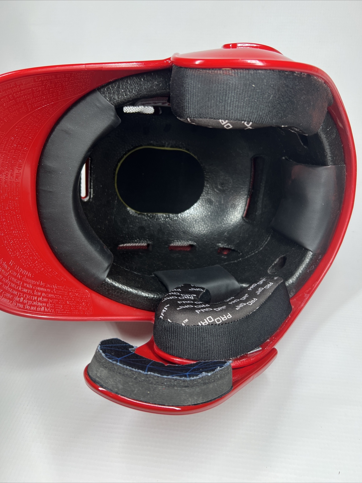 Rawlings Red S100 Batting Helmet Size 7 1/8 With C Flap for Left Hand Hitter