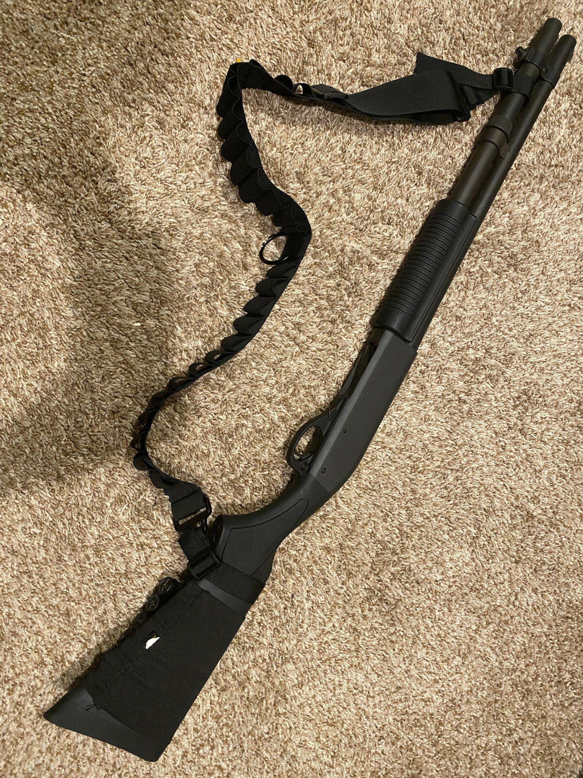 Tactical 2 Point 25 Shell Rifle Shotgun Sling Bungee Gun Strap System Adjustable