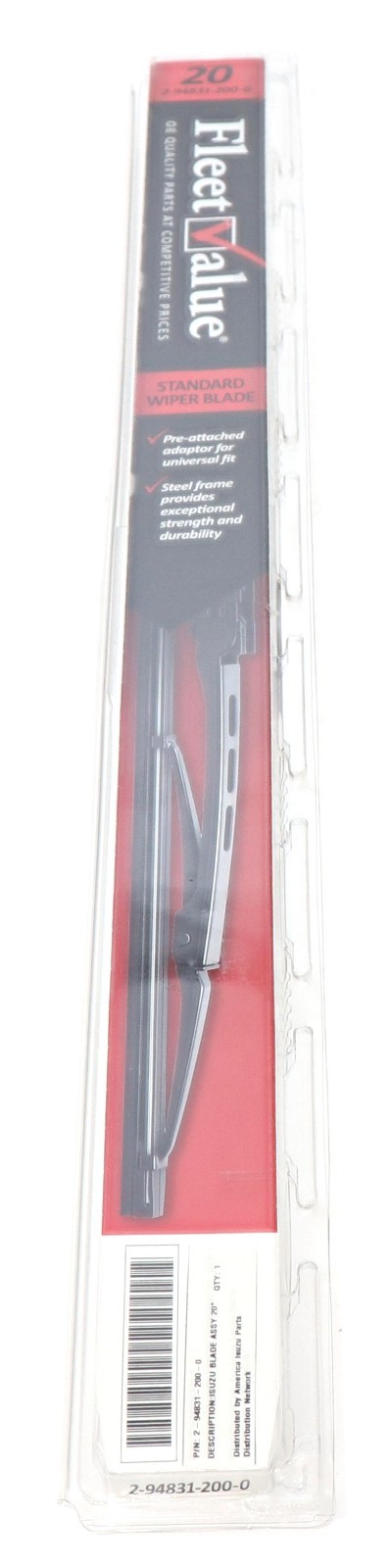 2948312000 Blade; Wiper 20 for Isuzu