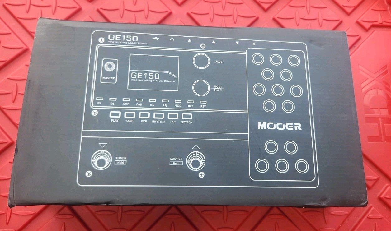 Mooer GE150 Amp Modeller & Multi Effects Guitar Effects Pedal 80 Second Looper