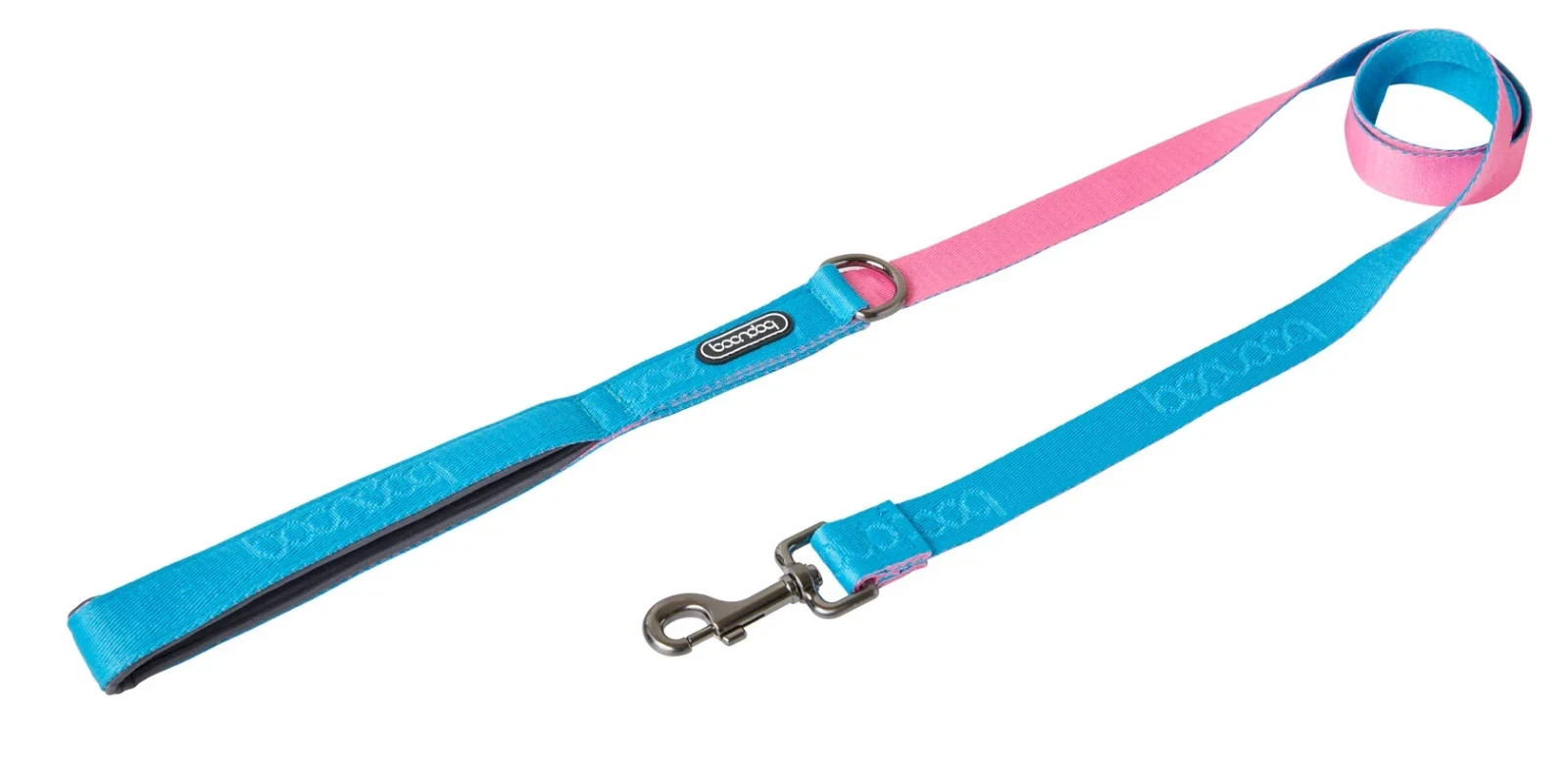 Dog Leash Boondog Original No-Pull  Durable Nylon Aqua Pink | Small Large